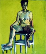 Painting by Ciaran Hughs – 5ft x 6ft - model Joan Weisskopf