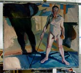 Painting by Ewing Paddock – 6ft x 5ft - model David Windle.