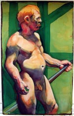 Painting by Terry Brady – 7 times Golden Brush Award winner - model David Windle.