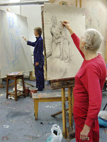 Joan Hargreaves drawing Tereza. Copyright © Malvern Hostick All rights reserved