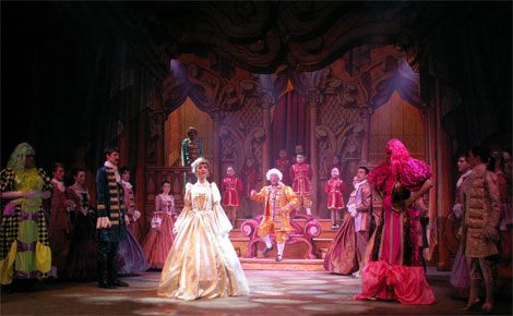 Harlow Playhouse. Cinderella Design - Malvern Hostick Copyright ©. Sophie Barker. Martin Bedwell.