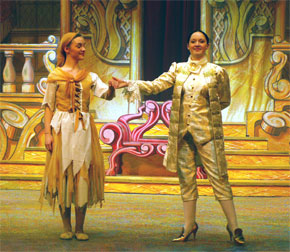 Harlow Playhouse. Cinderella Design - Malvern Hostick Copyright ©. Sophie Barker (Cinderella). Melissa Guest (Prince Charming).