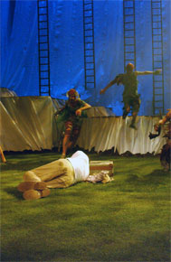 Harlow Playhouse. A Midsummer Nights Dream Design - Malvern Hostick Copyright ©.