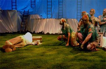 Harlow Playhouse. A Midsummer Nights Dream Design - Malvern Hostick Copyright ©.