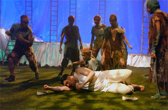 Harlow Playhouse. A Midsummer Nights Dream Design - Malvern Hostick Copyright ©.