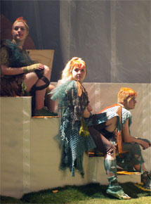 Harlow Playhouse. A Midsummer Nights Dream Design - Malvern Hostick Copyright ©. Sophie Barker, Claire Pattie, Shane Sykes.