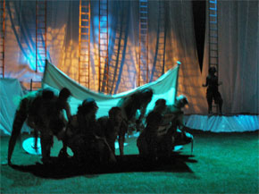 Harlow Playhouse. A Midsummer Nights Dream Design - Malvern Hostick Copyright ©.