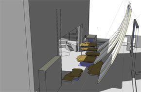 Malvern Hostick. Theatre Design. Harlow Playhouse. A Midsummer Nights Dream Design - Malvern Hostick Copyright ©.