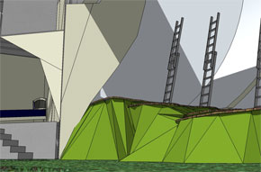 Malvern Hostick. Theatre Design. Harlow Playhouse. A Midsummer Nights Dream Design - Malvern Hostick Copyright ©.