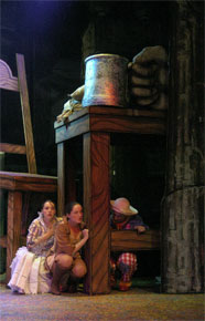 Harlow Playhouse. Jack and the Beanstalk. Design - Malvern Hostick Copyright ©. Joanne Goddard. Melissa Guest.