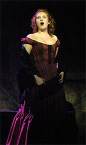 Harlow Playhouse. Oliver Design - Malvern Hostick Copyright ©. Performance. Hannah Johnson as Nancy.