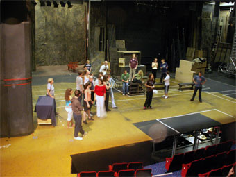 Harlow Playhouse. Oliver Design - Malvern Hostick Copyright ©. Rehearsal.