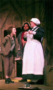 Harlow Playhouse. Oliver Design - Malvern Hostick Copyright ©. Technical rehearsal.