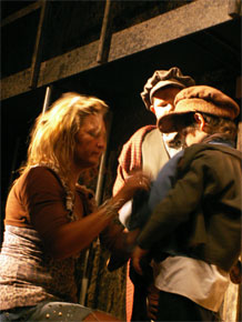 Harlow Playhouse. Oliver Design - Malvern Hostick Copyright ©. Technical rehearsal.
