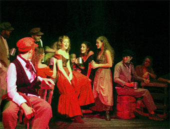 Harlow Playhouse. Oliver Design - Malvern Hostick Copyright ©. Technical rehearsal.