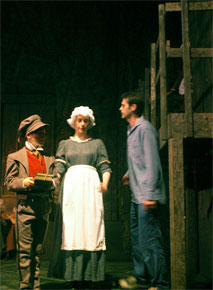 Harlow Playhouse. Oliver Design - Malvern Hostick Copyright ©. Technical rehearsal.