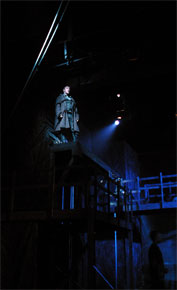 Harlow Playhouse. Oliver Design - Malvern Hostick Copyright ©. Technical rehearsal.