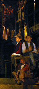 Harlow Playhouse. Oliver Design - Malvern Hostick. Rehearsal.
