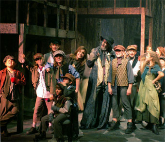 Harlow Playhouse. Oliver Design - Malvern Hostick Copyright ©. Rehearsal.