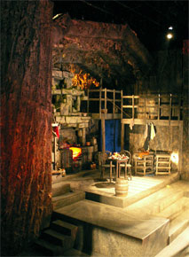 Harlow Playhouse. Design - Malvern Hostick. Oliver. Thieves' Kitchen.