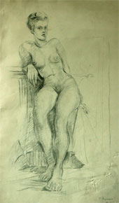 Joan Hargreaves Life Drawing Copyright Malvern Hostick All rights reserved